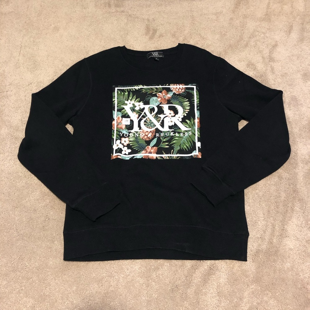 Floral Print Young & Reckless Crewneck